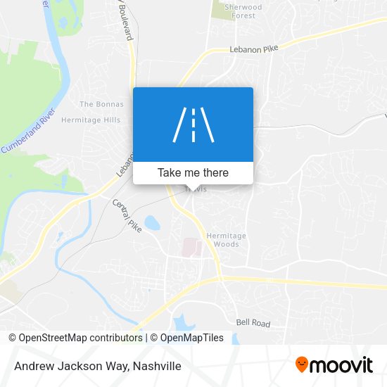 Andrew Jackson Way map