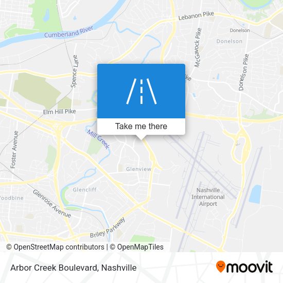 Arbor Creek Boulevard map