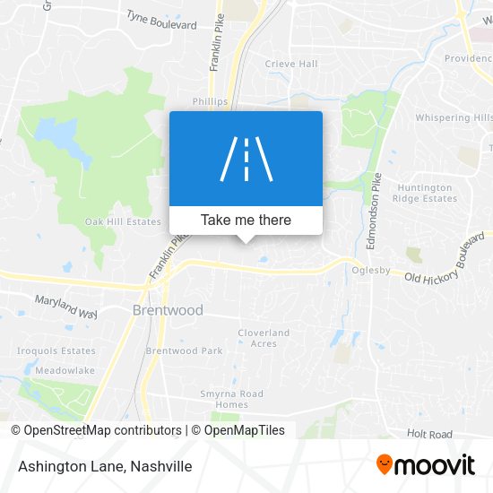 Mapa de Ashington Lane