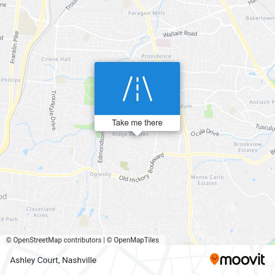 Mapa de Ashley Court