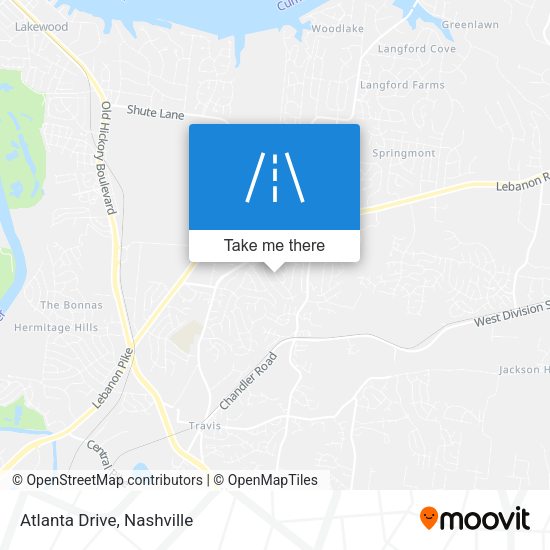 Mapa de Atlanta Drive