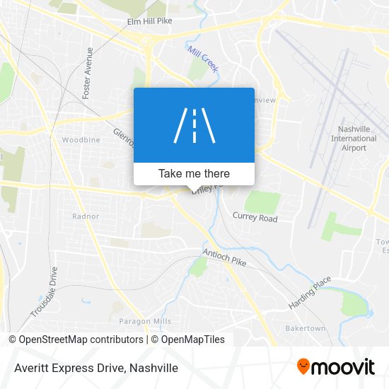 Mapa de Averitt Express Drive
