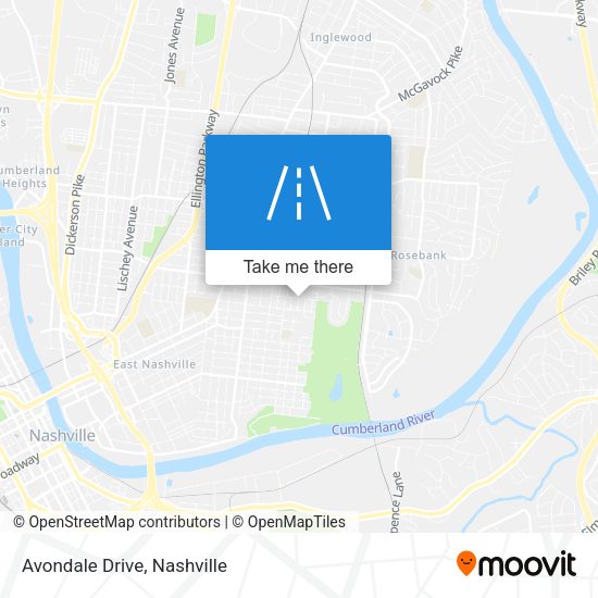 Avondale Drive map