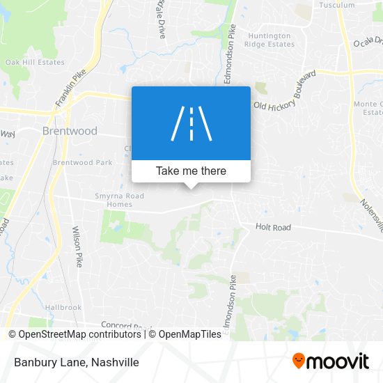 Mapa de Banbury Lane
