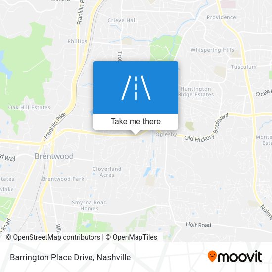 Mapa de Barrington Place Drive