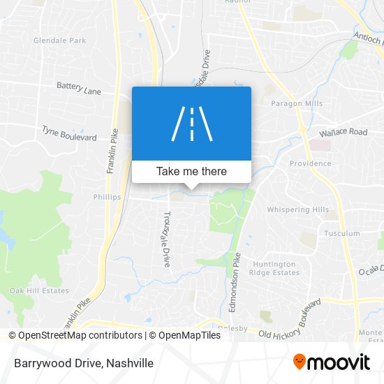 Barrywood Drive map