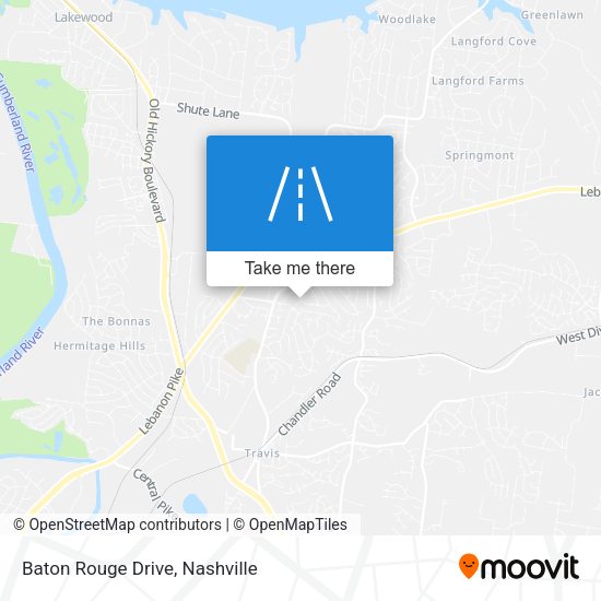 Baton Rouge Drive map