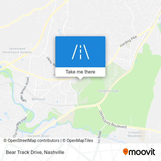 Bear Track Drive map