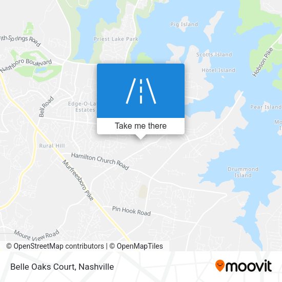 Mapa de Belle Oaks Court