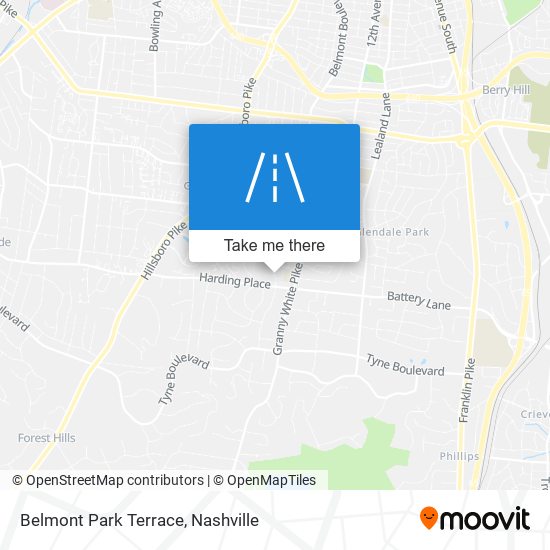 Belmont Park Terrace map