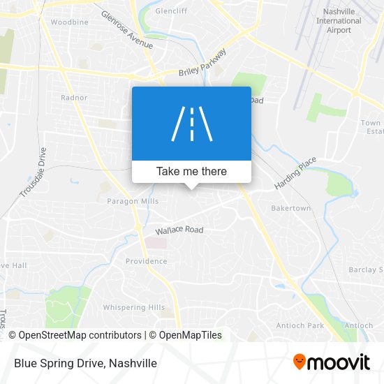 Blue Spring Drive map