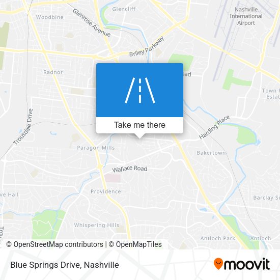 Blue Springs Drive map