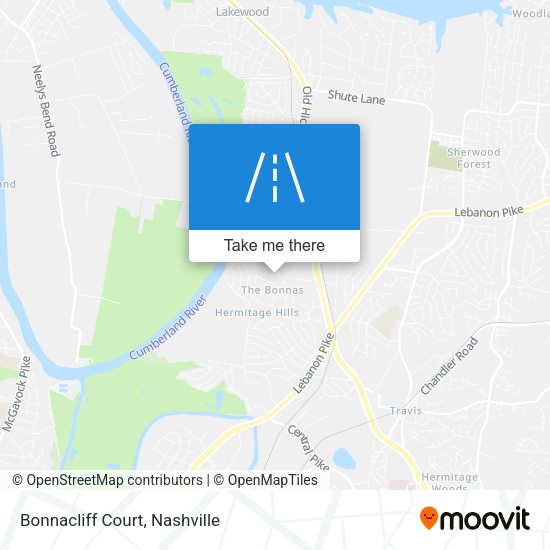 Mapa de Bonnacliff Court