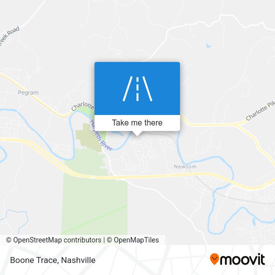 Mapa de Boone Trace
