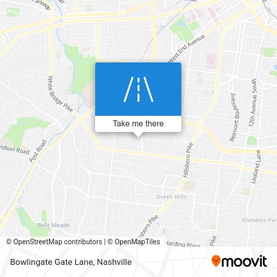 Bowlingate Gate Lane map