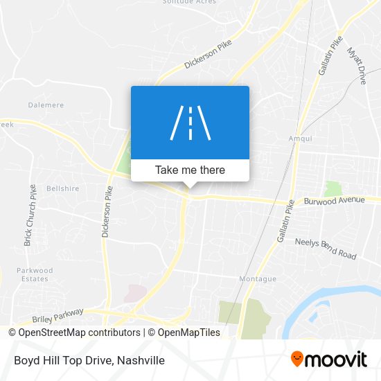 Boyd Hill Top Drive map