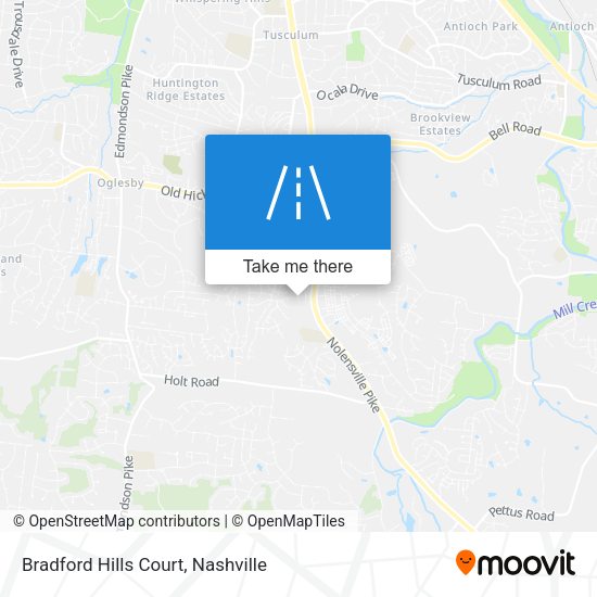 Bradford Hills Court map