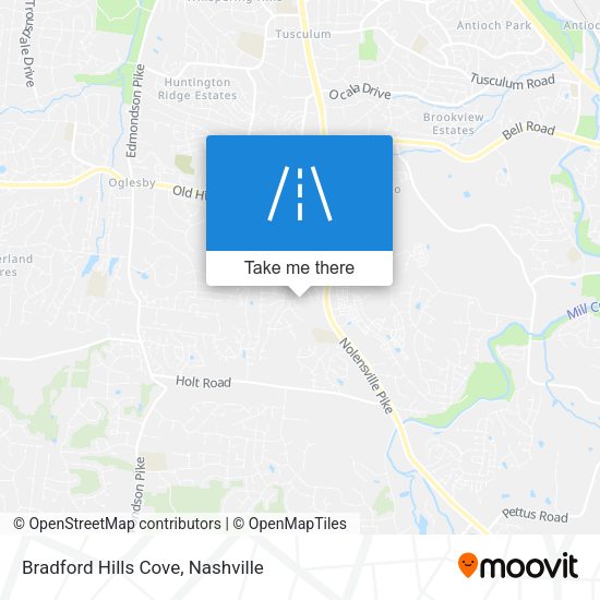 Bradford Hills Cove map