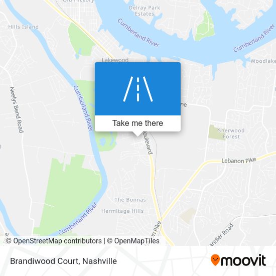 Mapa de Brandiwood Court