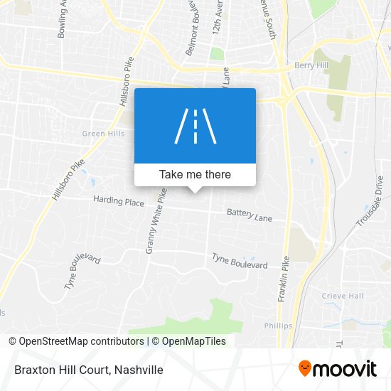 Mapa de Braxton Hill Court