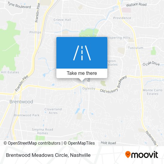 Mapa de Brentwood Meadows Circle