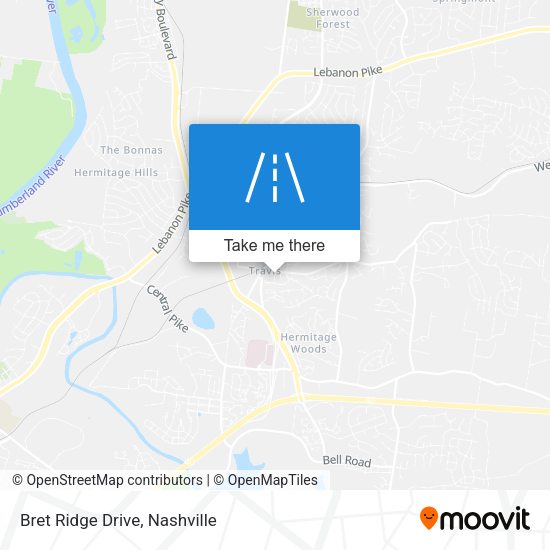 Bret Ridge Drive map