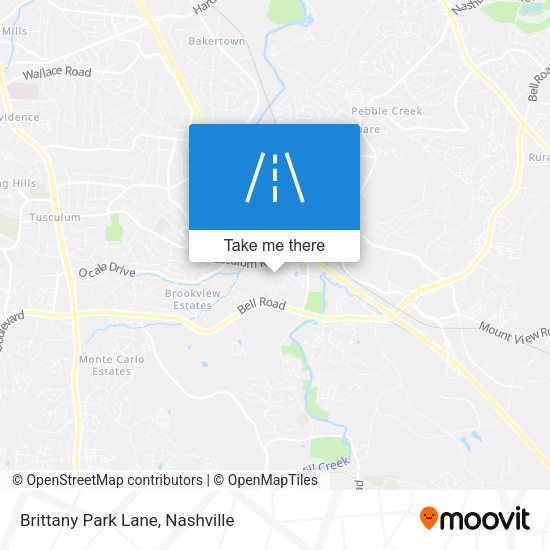 Brittany Park Lane map