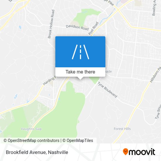 Mapa de Brookfield Avenue