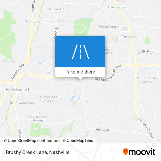 Brushy Creek Lane map