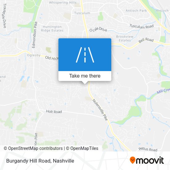 Burgandy Hill Road map