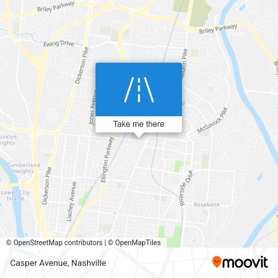 Mapa de Casper Avenue
