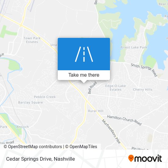 Cedar Springs Drive map