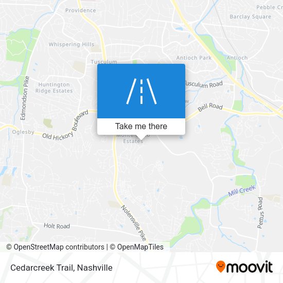 Mapa de Cedarcreek Trail