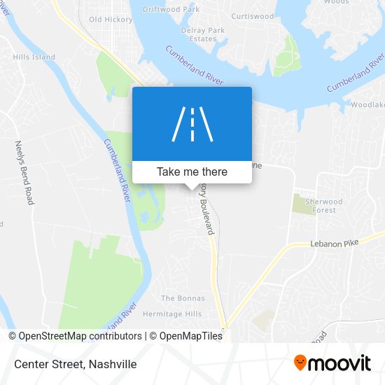 Mapa de Center Street