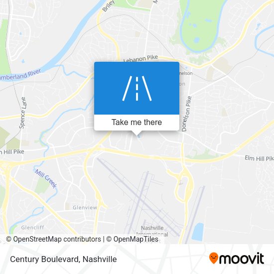 Mapa de Century Boulevard