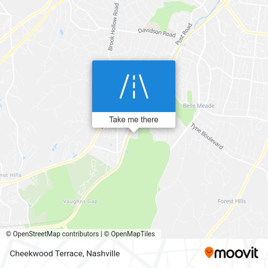 Mapa de Cheekwood Terrace