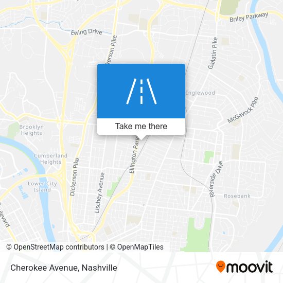 Cherokee Avenue map