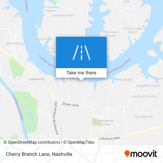 Cherry Branch Lane map