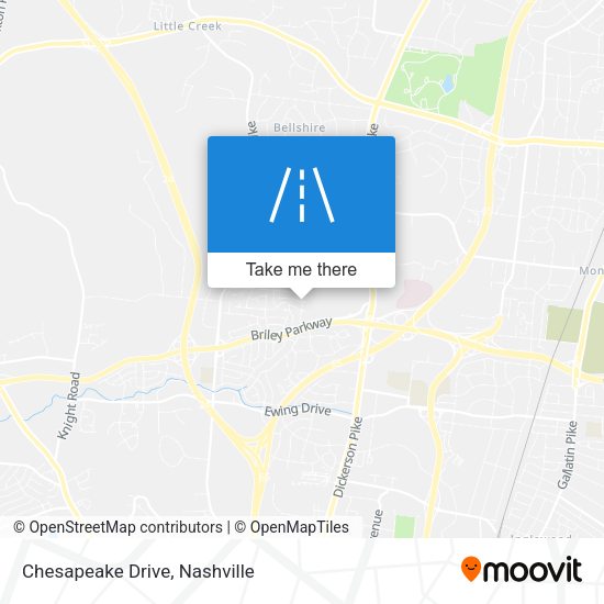 Chesapeake Drive map