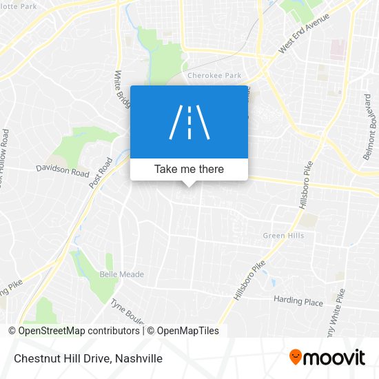 Mapa de Chestnut Hill Drive