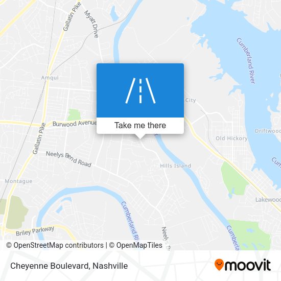 Mapa de Cheyenne Boulevard