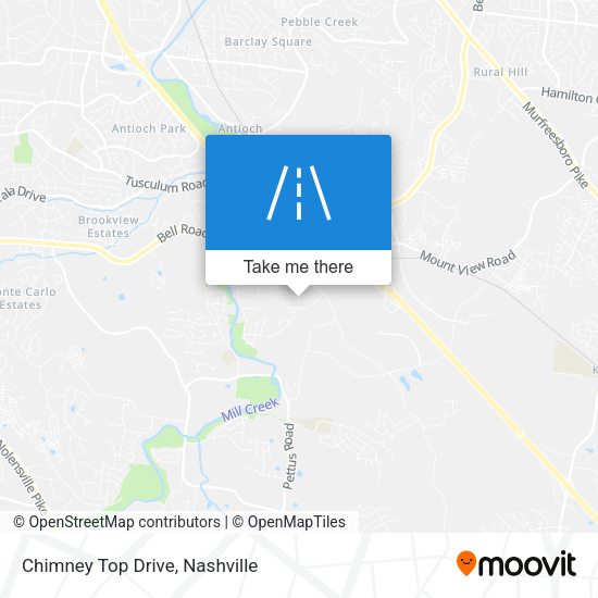 Chimney Top Drive map