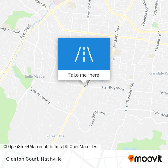 Mapa de Clairton Court