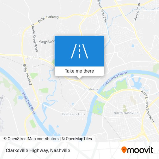 Clarksville Highway map