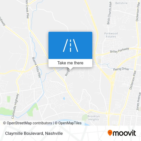 Mapa de Claymille Boulevard