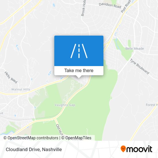 Mapa de Cloudland Drive