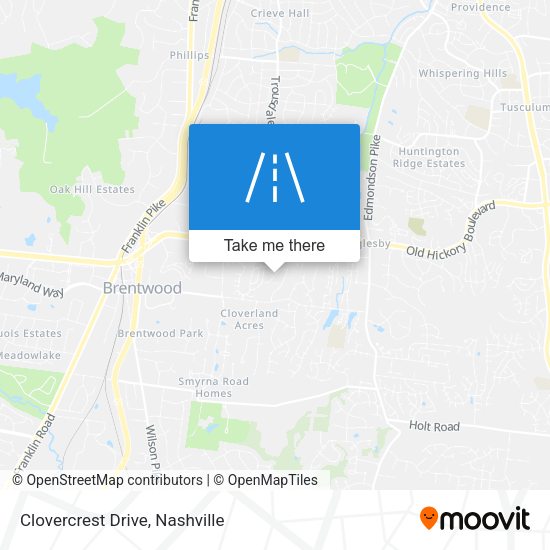 Mapa de Clovercrest Drive