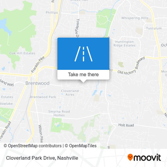 Cloverland Park Drive map