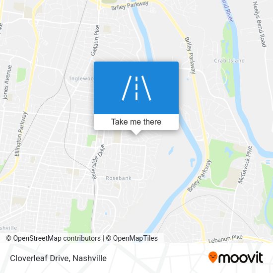 Mapa de Cloverleaf Drive