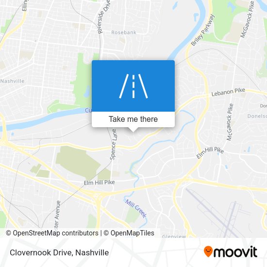 Mapa de Clovernook Drive